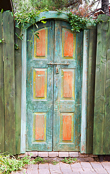 old wooden doors